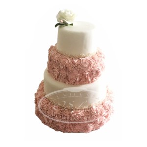 Tort weselny piętrowy wzór Tp11 | pastelowy romantyzm