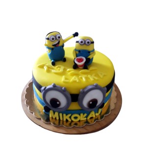 Tort dla dzieci wzór Td70 | Minionki z bananami