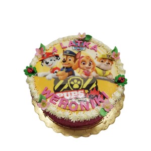 Tort dla dzieci wzór Td10 | opłatek Psi Patrol