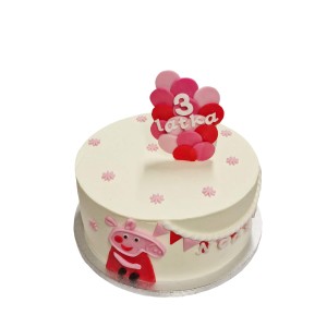 Tort dla dzieci wzór Td78 | Świnka Peppa i baloniki