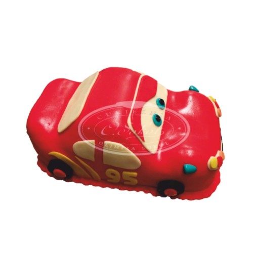 Tort dla dzieci wzór Td33 | czerwone autko Zygzak McQueen