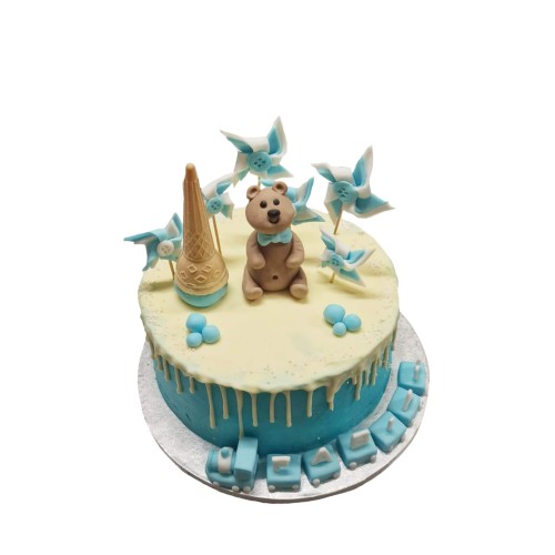 Tort dla dzieci wzór Td73 | opłatek Elsa, Anna i Olaf z Krainy Lodu, śnieżki