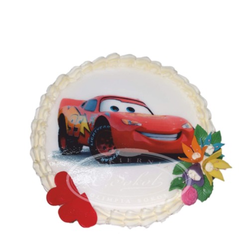 Tort dla dzieci wzór Td80 | opłatek Zygzak McQueen